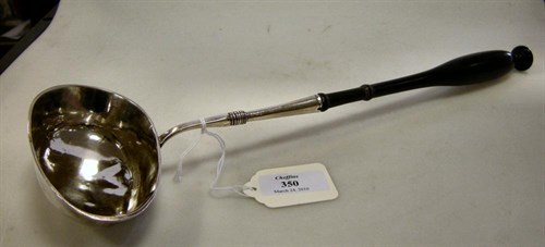 Lot 350 - A Swedish silver punch ladle