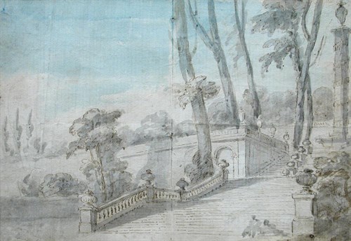 Lot 625 - Follower of Giovannni Paolo Panini (Italian, 1691-1765)