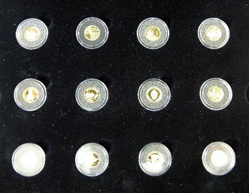 Lot 305 - The "Precious fine gold collection"  of twenty four small coins
