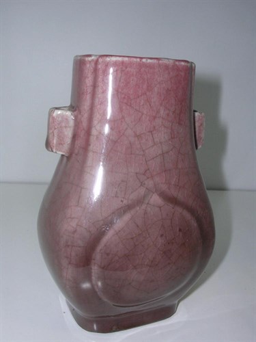 Lot 153 - A 19th century Chinese sang de boeuf dart vase