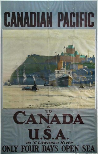 Lot 518 - Norman Wilkinson, (1878-1971), A Canadian Pacific poster