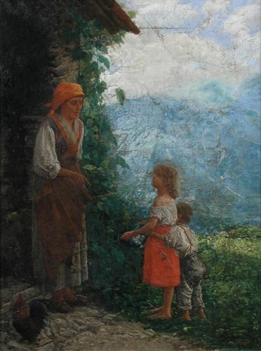 Lot 685 - Noe Bordignon (Italian, 1841-1920)