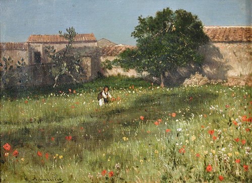 Lot 692 - Achille Carrillo (Italian, 1818-1880)
