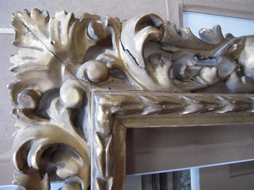 Lot 742 - A 19th Century carved Florentine frame, sight...