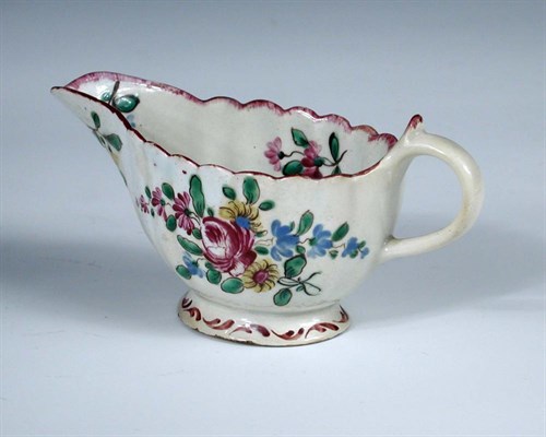 Lot 88 - An 18th century Bow sauce boat