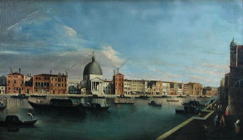 Lot 642 - Circle of Apollonio Domenichini alternatively identified as the Master of the Langmatt Foundation Views (active Venice 1740-1760)