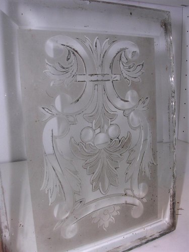Lot 200 - Twelve mid 19th century cut glass panes