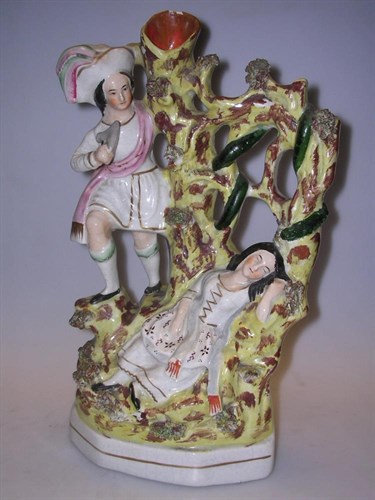 Lot 39 - A mid 19th century  group, possibly representing Sleeping Beauty