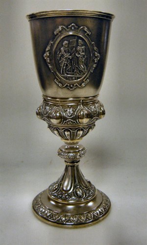 Lot 358 - A Swiss silver Shooting Trophy - Tir Federal Fribourg 1881