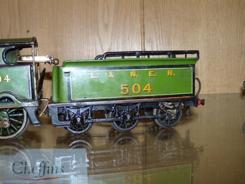 Lot 905 - Bing O gauge clockwork loco 4-4-0 LNER no.504...