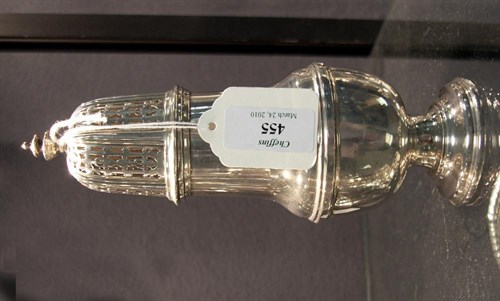 Lot 455 - A silver caster