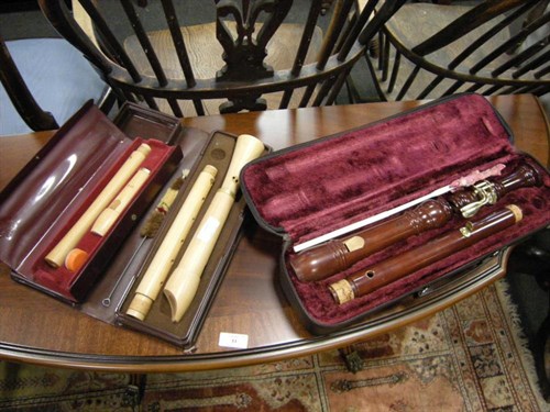 Lot 52 - Three cased recorders