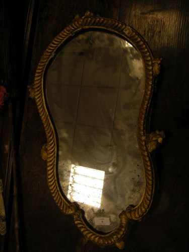 Lot 6 - An 18th century gilt framed mirror