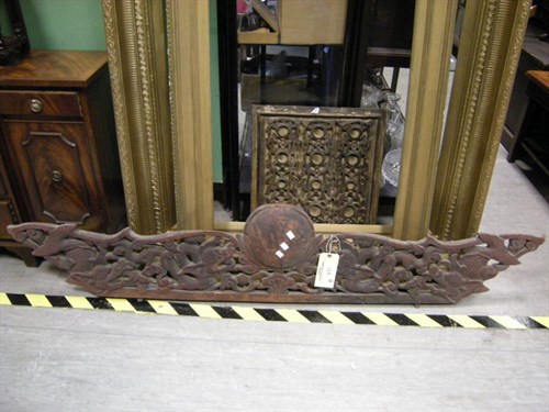 Lot 129 - Two carved wall plaques (Hawaiian)