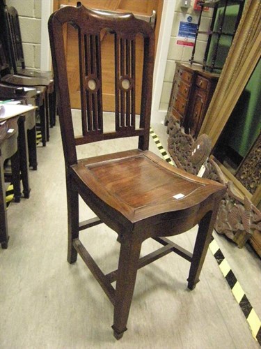 Lot 127 - Six Chinese hardwood chairs