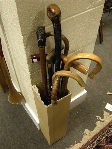Lot 80 - A group of walking sticks