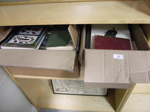 Lot 109 - A collection of mixed books in two boxes