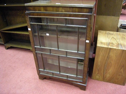 Lot 157 - A small antique mahogany glazed bookcase