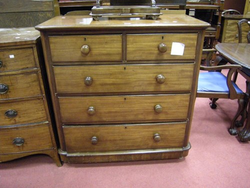 Lot 153 - A mahogany chest of drawers
