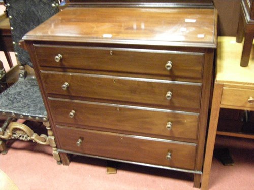 Lot 166 - A mahogany chest of drawers