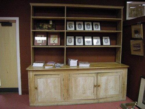 Lot 145 - A large open pine dresser