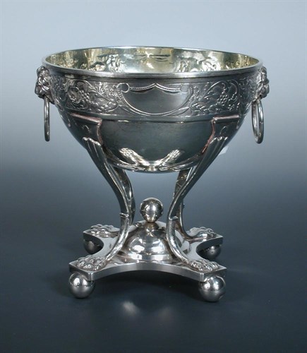 Lot 222 - A late 18th/early 19th century Danish silver standing bowl