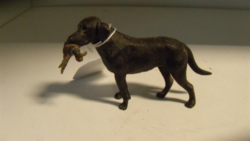 Lot 583 - An early 20th century Austrian cold painted labrador