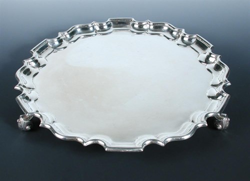 Lot 270 - An Edwardian silver salver