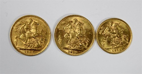 Lot 217 - An Edward VII gold sovereign, 1905