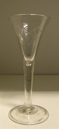 Lot 122 - An 18th century wine glass