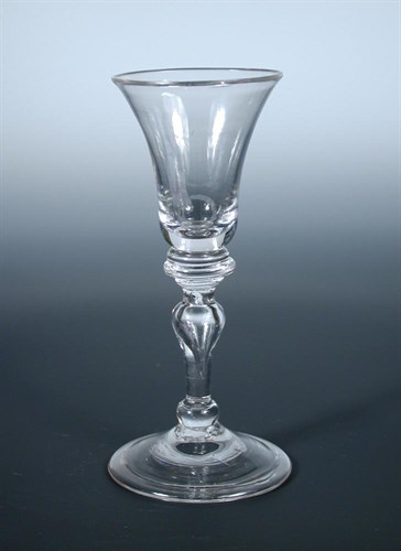 Lot 91 - An 18th century wine glass