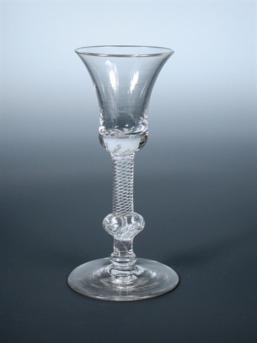 Lot 108 - An 18th century air twist wine glass