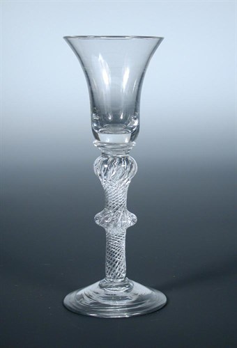 Lot 117 - An 18th century air twist wine glass