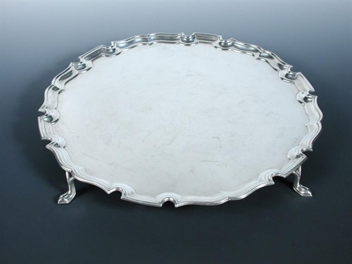 Lot 241 - A silver salver