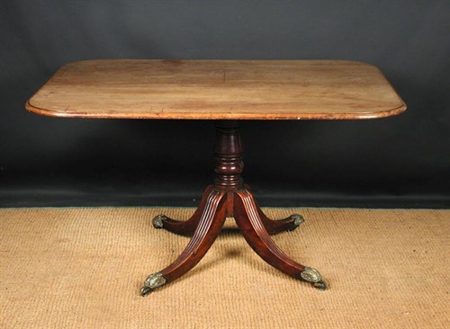 Lot 703 - A Regency mahogany pedestal supper table