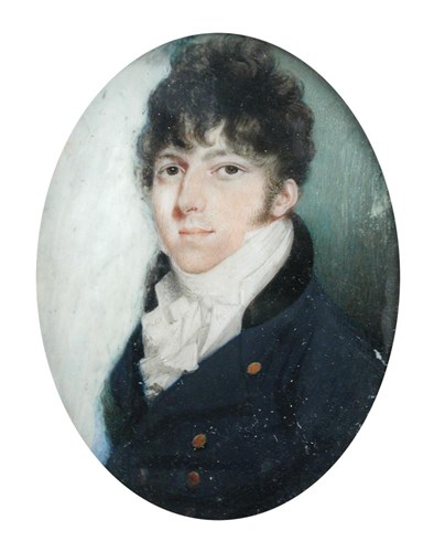 Lot 563 - A 19th century portrait miniature of [Will]liam Chandler of Canterbury