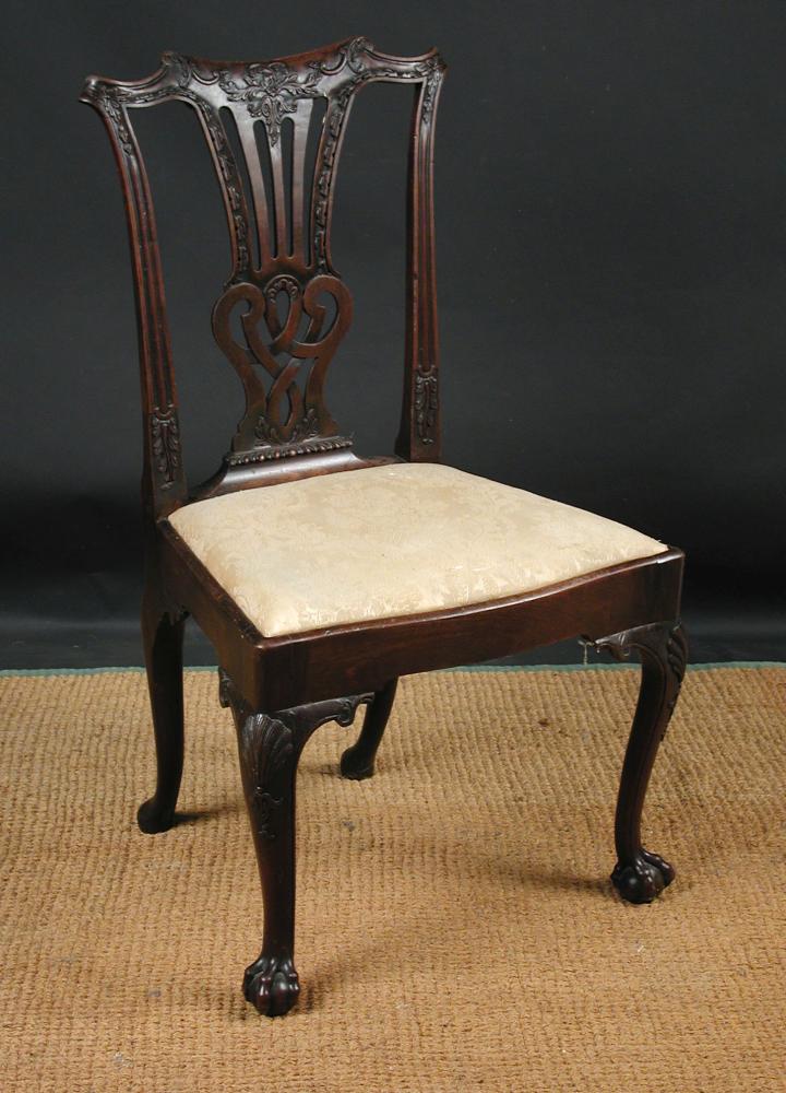 Lot 687 - An 18th century mahogany dining chair, circa 1770