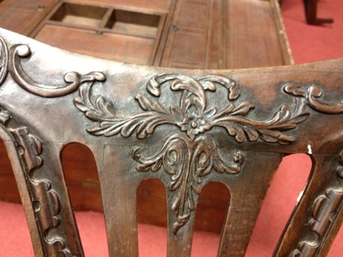 Lot 687 - An 18th century mahogany dining chair, circa 1770