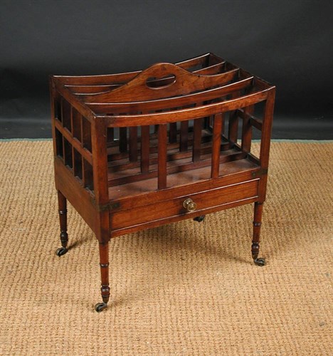 Lot 720 - A Regency mahogany canterbury