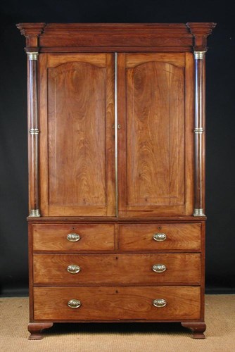 Lot 713 - A 19th century French padouk press, circa 1830