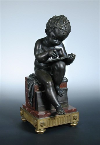 Lot 578 - A 19th century bronze figure