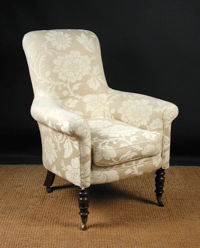 Lot 710 - A late Regency upholstered armchair