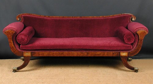 Lot 711 - A late Regency rosewood sofa