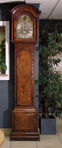 Lot 632 - John Pyke, London, a fine George II figured walnut longcase clock