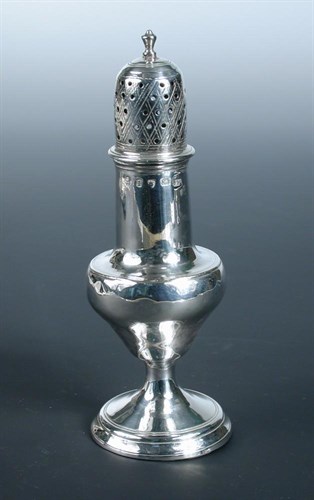 Lot 342 - A George III silver caster