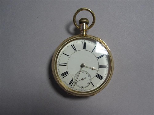 Lot 197 - A gold cased openface pocket watch