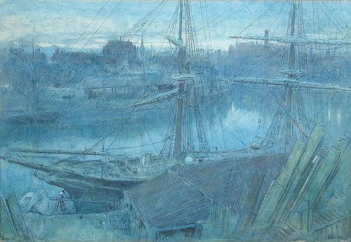 Lot 459 - Albert Goodwin, RWS (British,  1845-1932)
