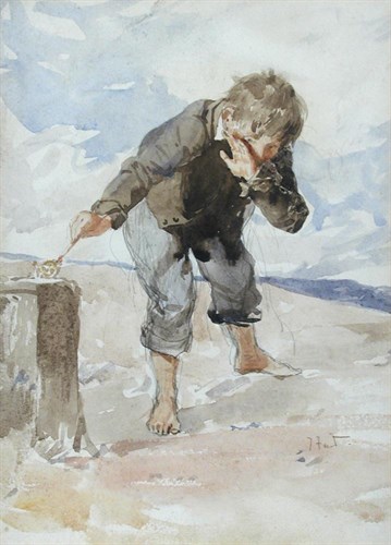 Lot 462 - Thomas Faed (Scottish, 1826-1900)