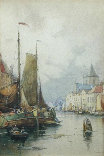 Lot 478 - J R Miller (British, exh. 1880-1912) - Dutch...