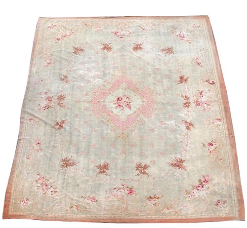 Lot 933 - An Aubusson tapestry floor panel, 20th century